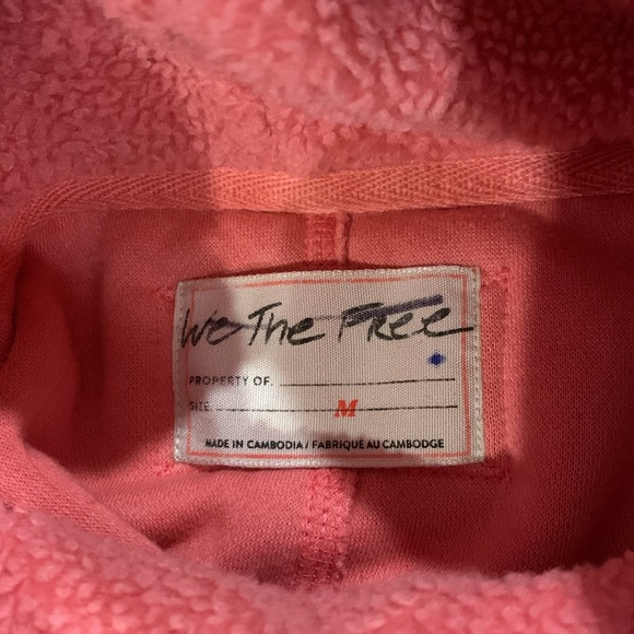 Free People We the Free sweet pink rose soft tie fireside funnel tunic top M NWT - Picture 6 of 9